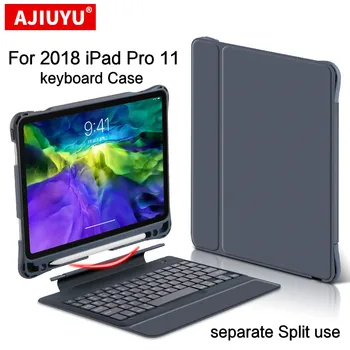 Чехол-клавиатура AJIYU для iPad Pro 11 дюймов 2018, планшет, Беспроводная отдельная клавиатура Bluetooth air4, 10,9 дюймов, защитный смарт-чехол