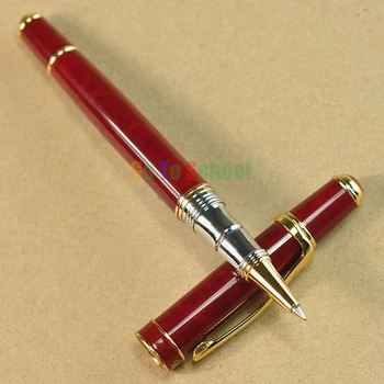 Шариковая ручка Duke Red & Golden с металлическим роликом, профессиональная ручка для письма DRP023