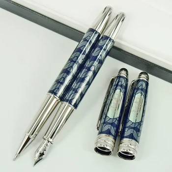 Шариковая ручка-роллер MSS Classic Luxury MB 163 Ограниченная серия AAA Metal Series 80 Дней по всему миру с серийным номером