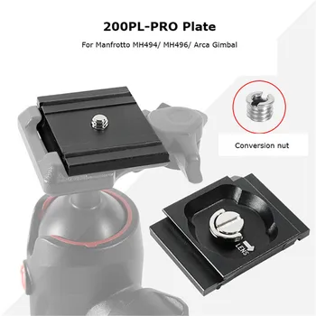 Штатив для камеры Quick Release Plate Board 200PL-PRO Алюминиевый Легкий, Совместимый С Аксессуарами Для камеры Manfrotto MH494/MH496
