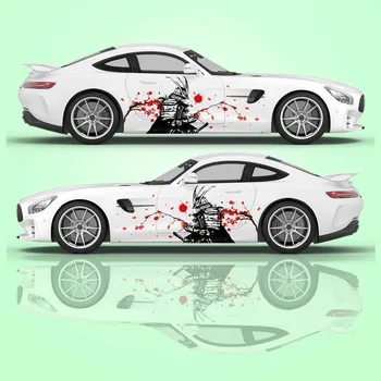 Японский стиль, 2 шт./компл., Автомобильная наклейка для Универсальной Большой автомобильной наклейки для Универов, автомобильные наклейки с левой и правой стороны