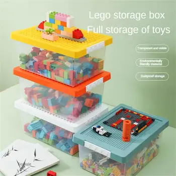 Ящик для хранения строительных блоков Безопасный Ящик для хранения детских игрушек Ящик для хранения инструментов из полипропилена Ящик для хранения мелких частиц Прозрачный